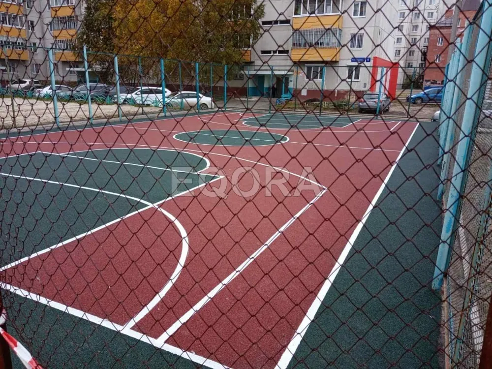 Резиновые покрытия из крошки для спортивных площадок в Щучье